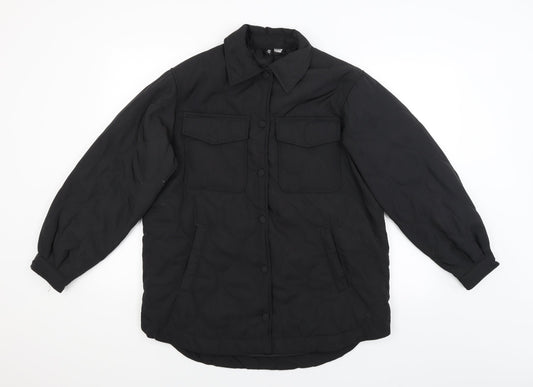 Divided Mens Black Windbreaker Coat Size S