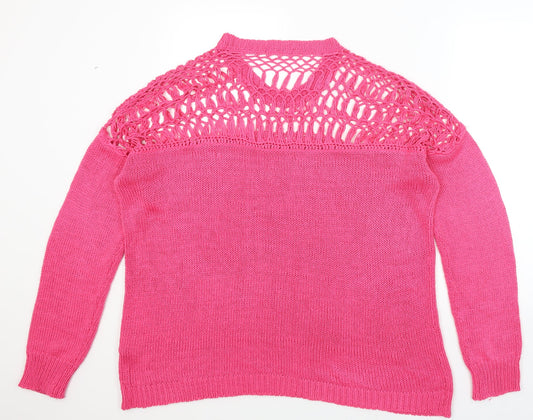 South Womens Pink Pullover Jumper Size 18