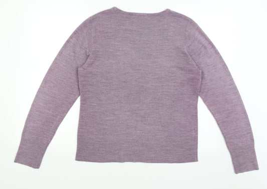 Papaya Womens Purple Pullover Jumper Size 16