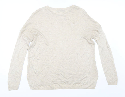Marks and Spencer Womens Beige Pullover Jumper Size M