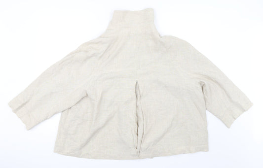 Kaleidoscope Womens Beige Jacket Size 14
