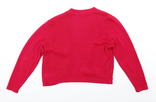 Annabelle Womens Pink Cardigan Jumper Size S
