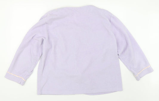 Preworn Womens Purple Fleece Jacket Size XL