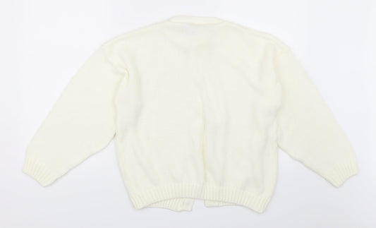 Honeybells Womens Ivory Cardigan Jumper Size 6
