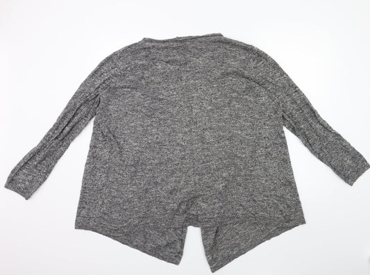 New Look Womens Grey Cardigan Jumper Size 16