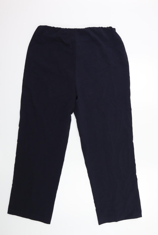 ISLE Womens Blue Trousers Size 14 L27 in