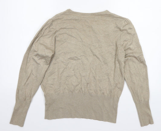 Marks and Spencer Womens Brown Pullover Jumper Size 14