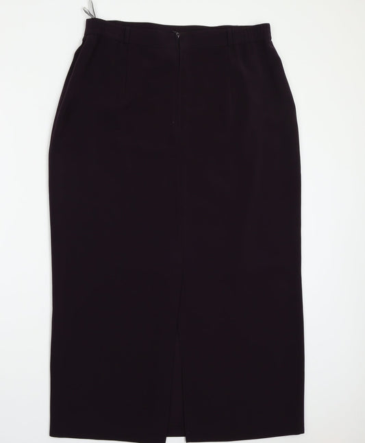 Gerry Weber Womens Purple A-Line Skirt Size 20