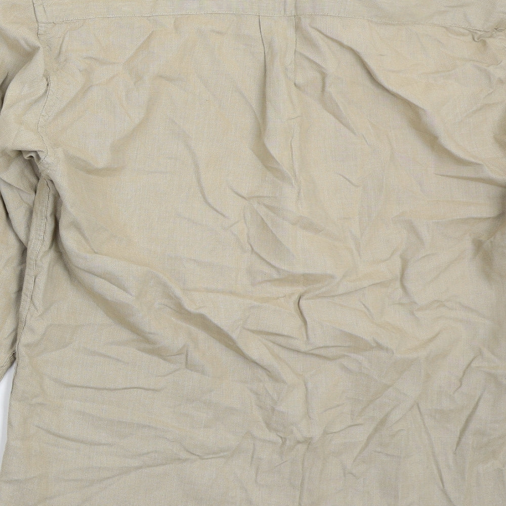 Marks and Spencer Mens Beige Button-Up Size S