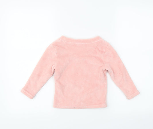 just like you Girls Pink Solid Capri Pyjama Set Size 2-3 Years