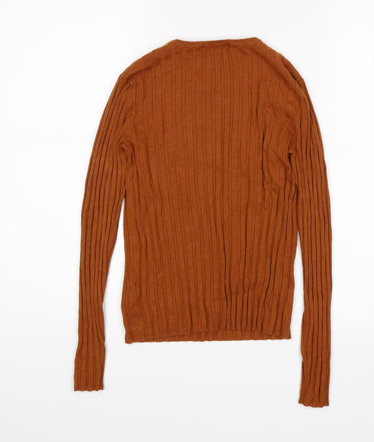 New Look Womens Brown Pullover Jumper Size 8
