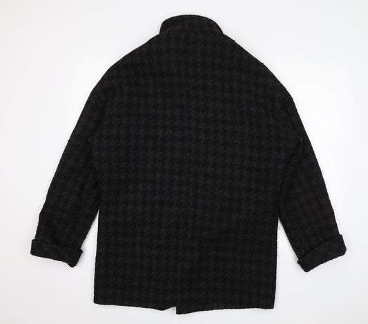 NEXT Womens Black Check Jacket Size 12