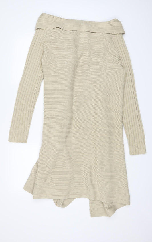 Casual Club Womens Beige Shrug Jumper Size M