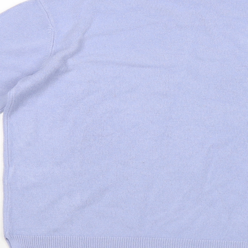 M&S Womens Blue Pullover Jumper Size 10