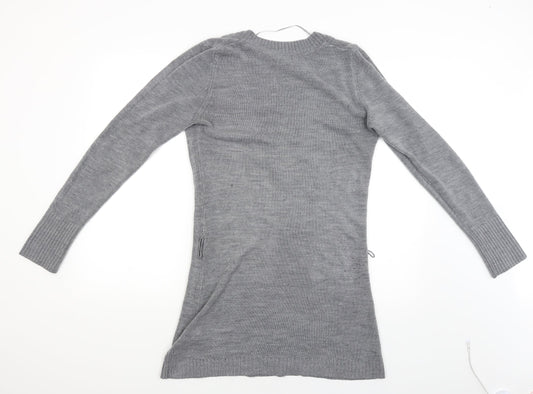 H&M Womens Grey Pullover Jumper Size 12
