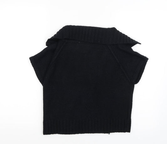 Internacionale Womens Black Cardigan Jumper Size 14