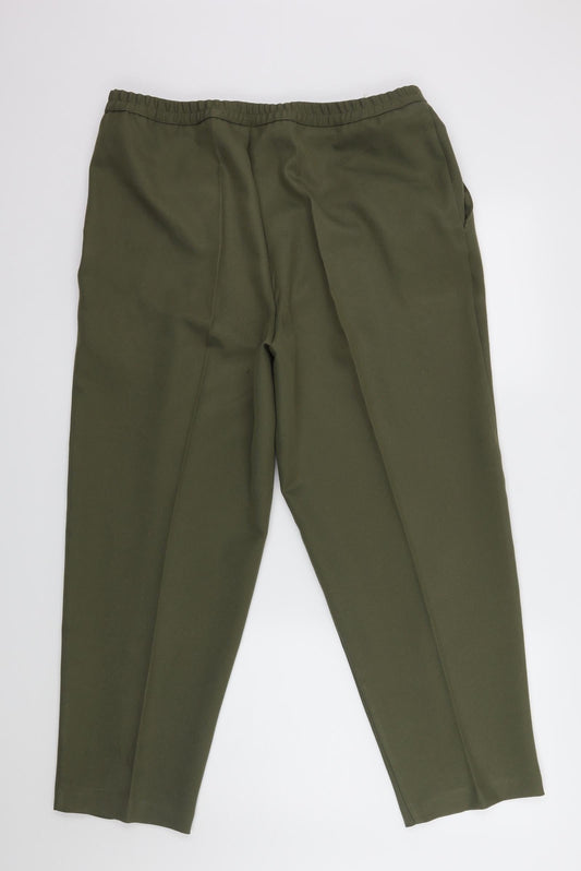 Slimtru Womens Green Dress Pants Trousers Size 20 L27 in