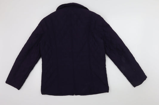 Debenhams Womens Purple Jacket Coat Size 14