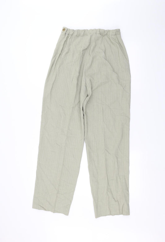 Dominguez basico Womens Green Trousers Size 14 L26 in