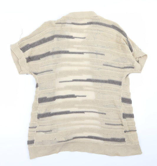 gharni stock Womens Beige Cardigan Jumper Size M