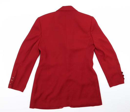 Bianca Womens Red Jacket Size 38