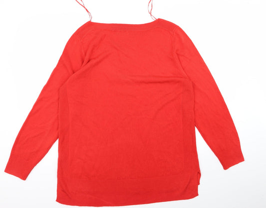 Preworn Womens Red Pullover Jumper Size 20