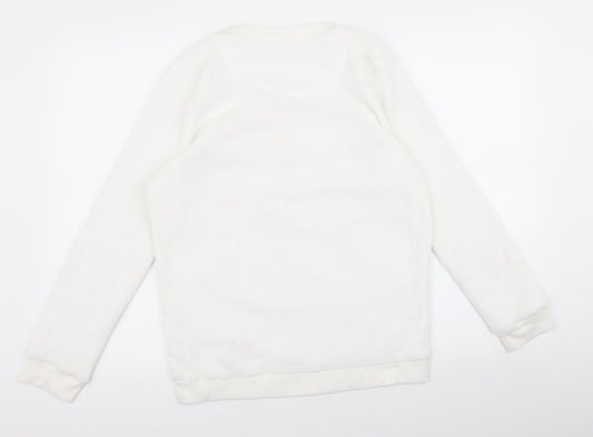 Preworn Womens White Pullover Jumper Size 10