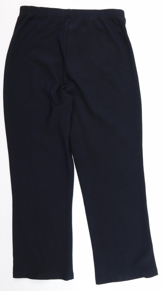 Preworn Womens Blue Trousers Size 42 L27 in