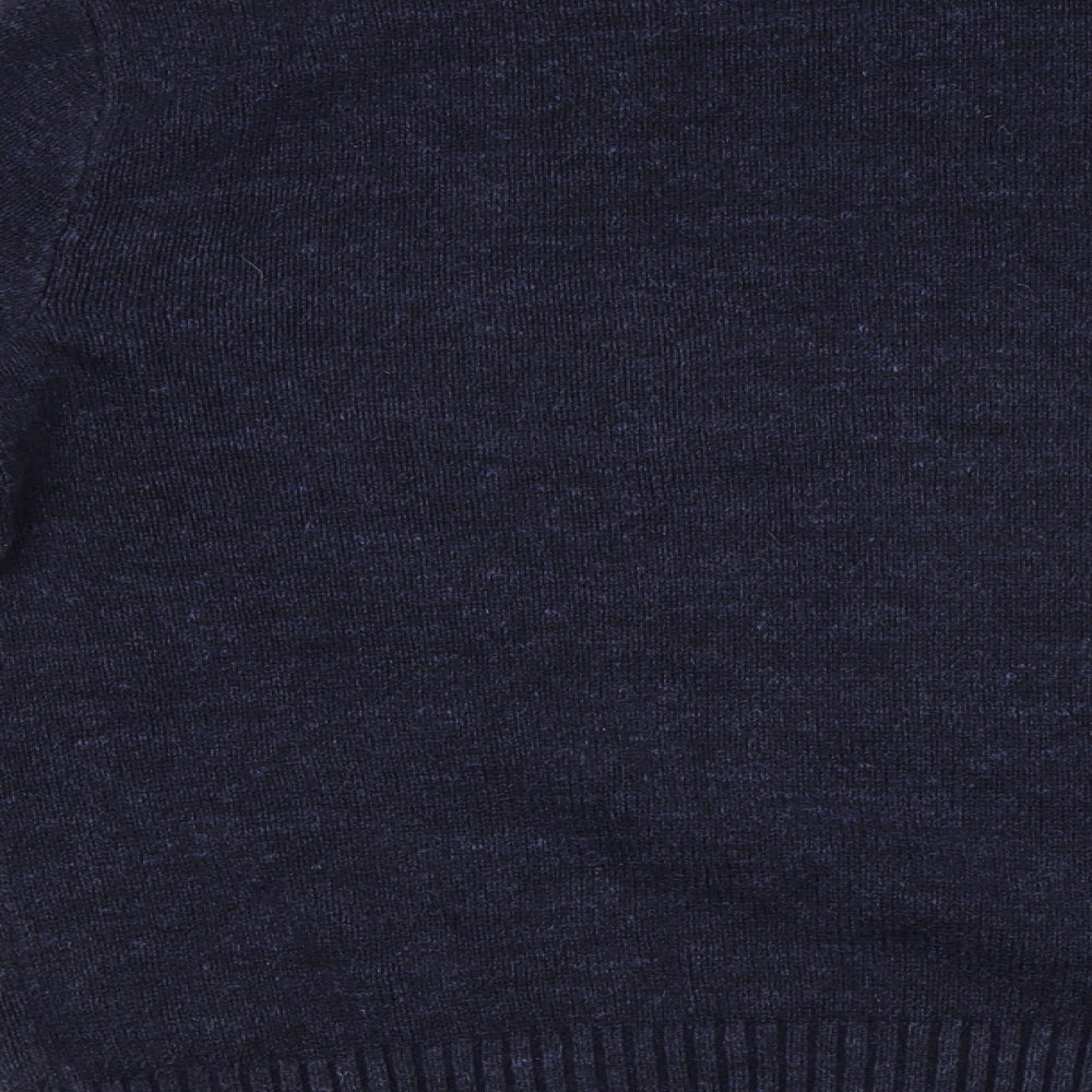 Gap Mens Blue Geometric Pullover Jumper Size XS