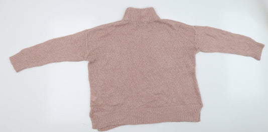 New Look Womens Pink Pullover Jumper Size M