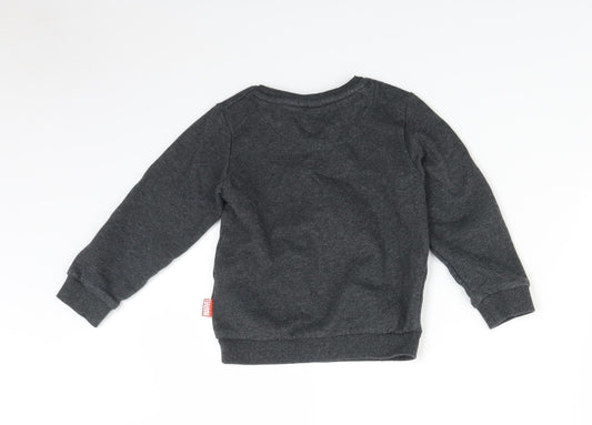 Marks and Spencer Boys Grey Pullover Jumper Size 2-3 Years - Spider Man