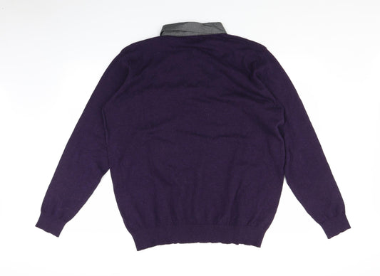 ACW85 Mens Purple Polo Size XL
