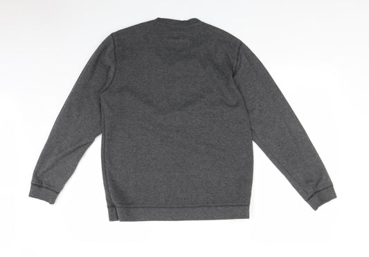 Easy Mens Grey Pullover Jumper Size M