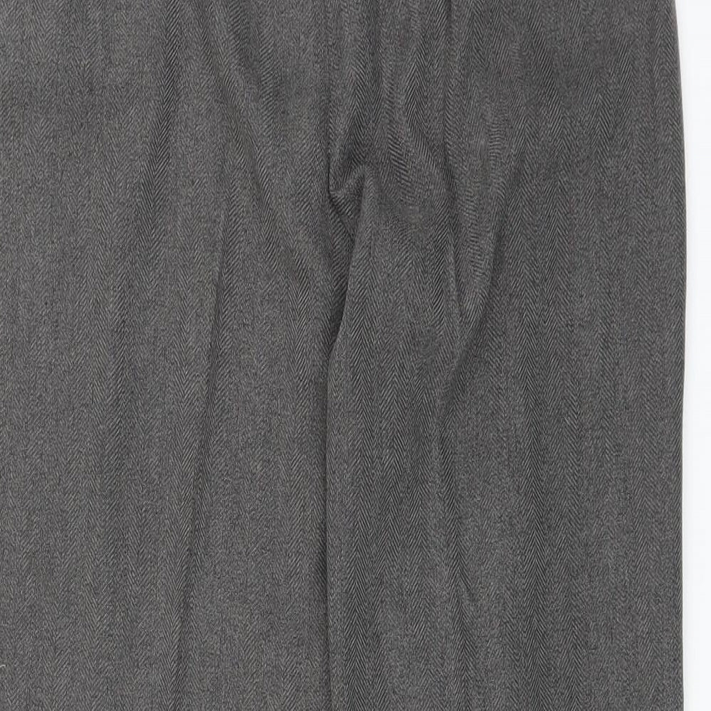 BM Womens Grey Trousers Size 12 L25 in