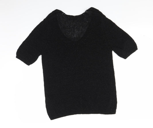 NEXT Womens Black Knit Pullover Jumper Size 10