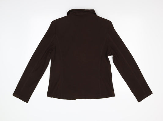 Sarah Hamilton Womens Brown Jacket Size 12