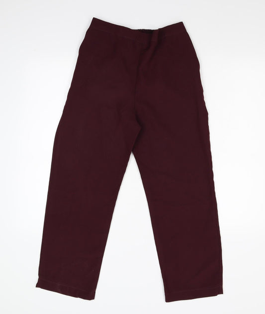 Preworn Girls Red Carrot Trousers Size 14 Years