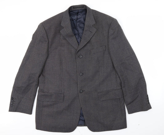 M&S Mens Blue Jacket Blazer Size 40 - shoulder pads