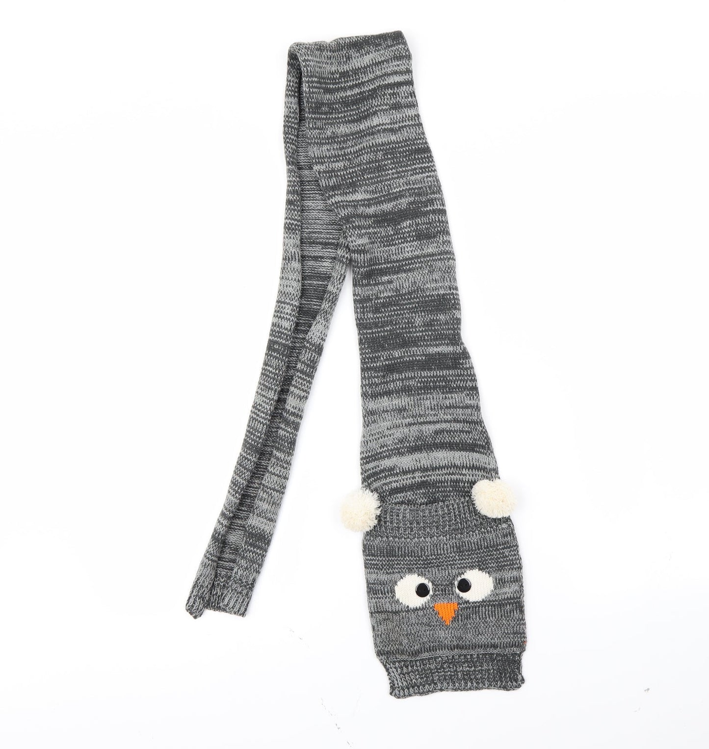 Preworn Boys Grey Striped Scarf One Size