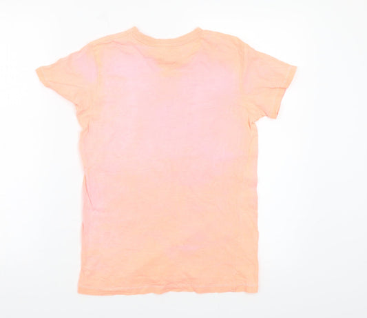 Matalan Boys Pink Batik Basic T-Shirt Size 12 Years