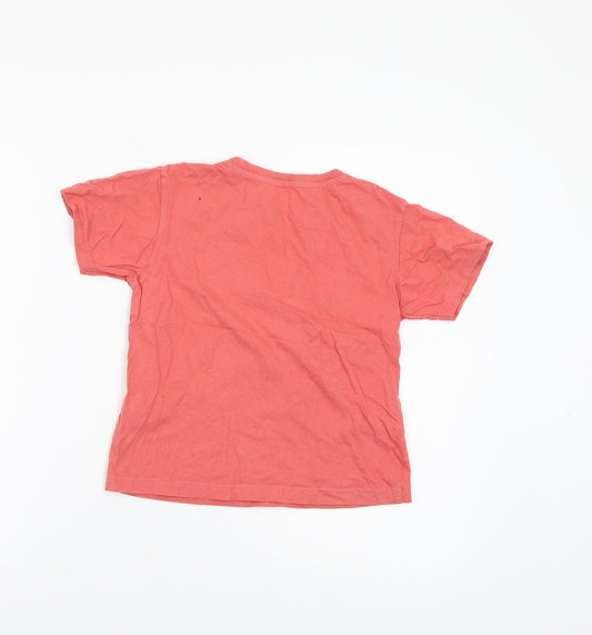 Gemo Boys Red Basic T-Shirt Size 8-9 Years