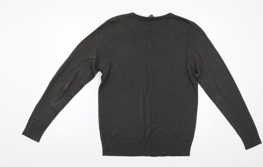 Kensington Mens Grey Pullover Jumper Size M