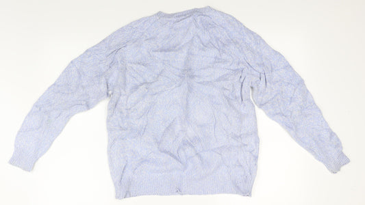 joie de vivre Mens Blue Knit Pullover Jumper Size M