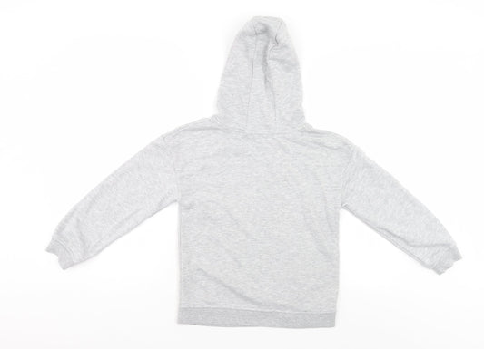 Primark Girls Grey Pullover Hoodie Size 9-10 Years