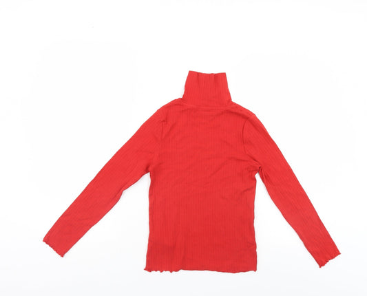 M&S Girls Red Pullover Jumper Size 10-11 Years