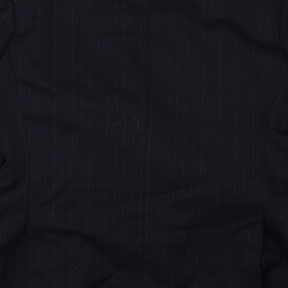 St Michael Mens Blue Striped Jacket Suit Jacket Size L