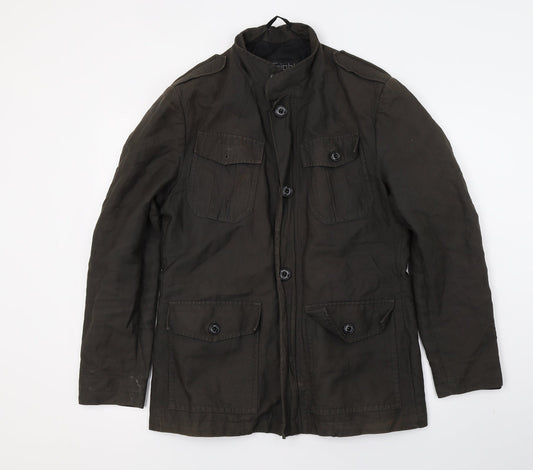 Silver Eight Mens Green Jacket Size S