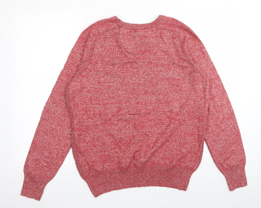 threadable Womens Red Pullover Jumper Size L