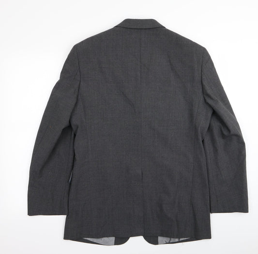 greenwoods Mens Grey Jacket Blazer Size 38