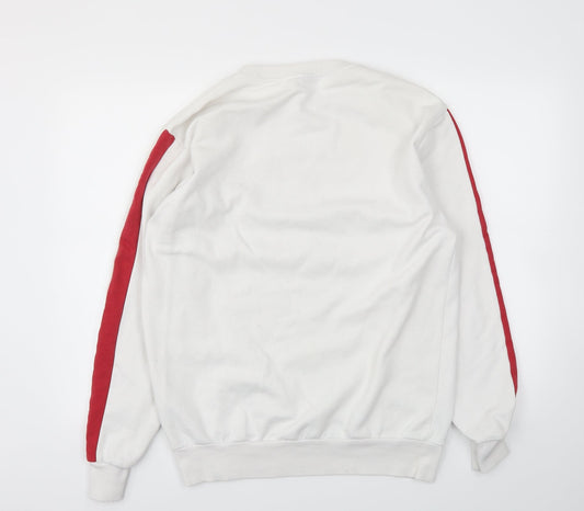 H&M Womens White Pullover Jumper Size M
